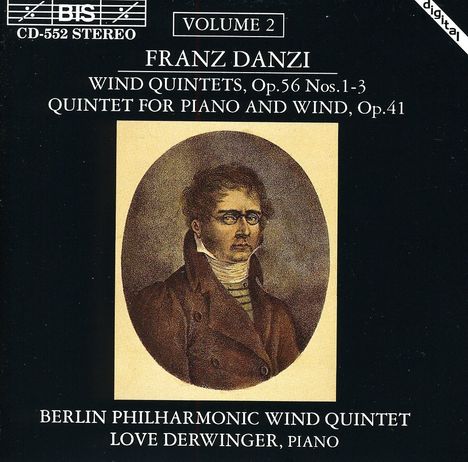 Franz Danzi (1763-1826): Bläserquintette op.56 Nr.1-3, CD