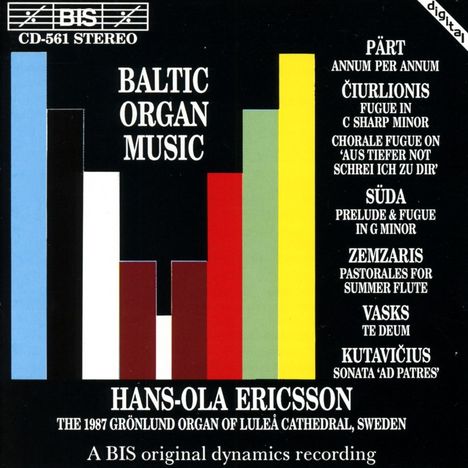 Hans-Ola Ericsson - Baltische Orgelmusik, CD