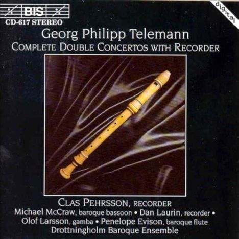 Georg Philipp Telemann (1681-1767): Doppelkonzerte mit Blockflöte, CD