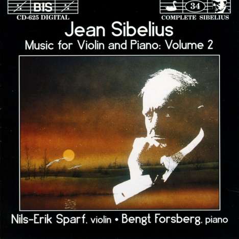 Jean Sibelius (1865-1957): Werke für Violine &amp; Klavier Vol.2, CD