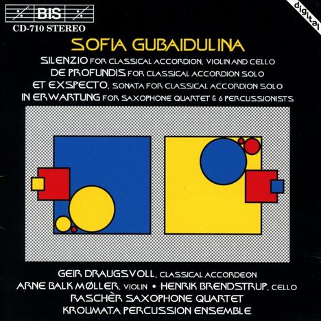 Sofia Gubaidulina (geb. 1931): In Erwartung für Saxophonquartett &amp; Percussion, CD