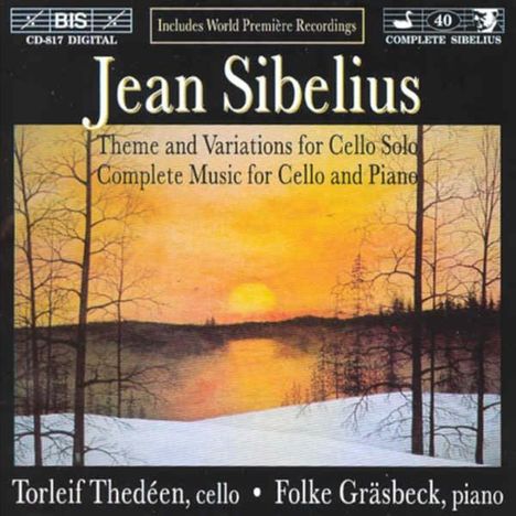 Jean Sibelius (1865-1957): Sämtliche Werke f.Cello &amp; Klavier, CD
