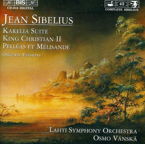 Jean Sibelius (1865-1957): König Christian II op.27, CD