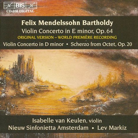 Felix Mendelssohn Bartholdy (1809-1847): Violinkonzert op.64, CD