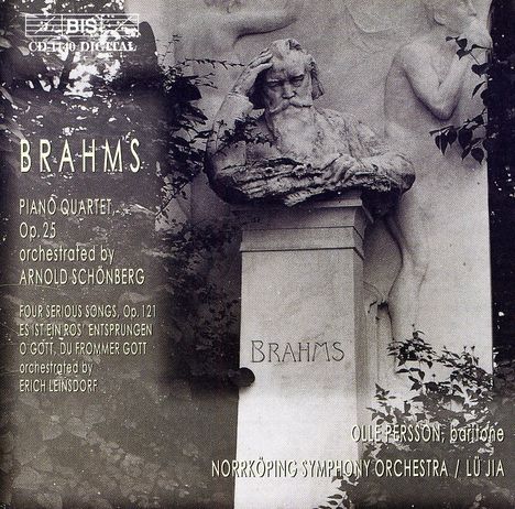 Johannes Brahms (1833-1897): Klavierquartett op.25 (in der Bearbeitung von Schönberg), CD