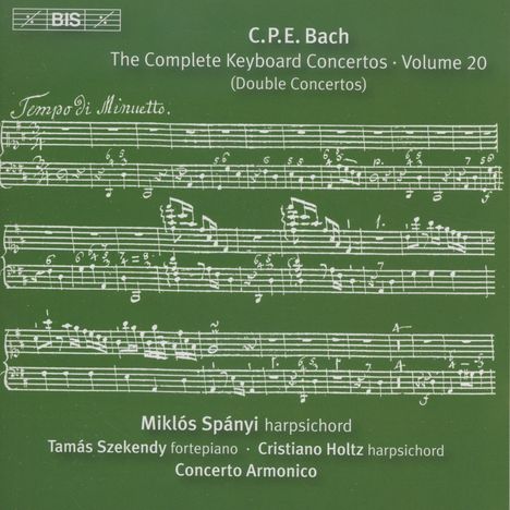 Carl Philipp Emanuel Bach (1714-1788): Sämtliche Cembalokonzerte Vol.20, CD