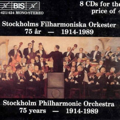 Stockholmer Philharmoniker 1914-1989, 8 CDs