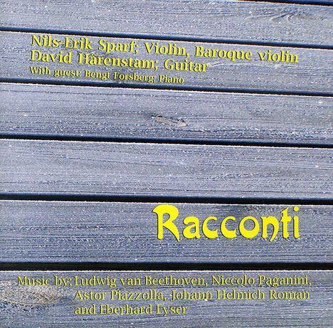 Nils-Erik Sparf & David Härenstam - Racconti, CD