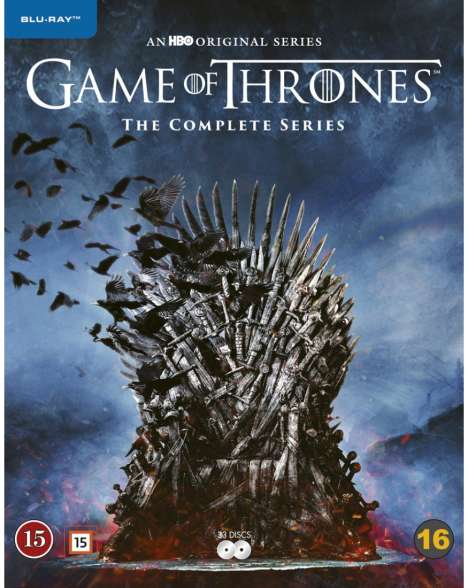 Game of Thrones (Complete Series) (Blu-ray) (Import mit deutscher Tonspur), 33 Blu-ray Discs