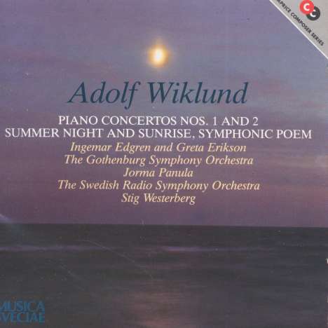 Adolf Wiklund (1879-1950): Klavierkonzerte Nr.1 &amp; 2, CD