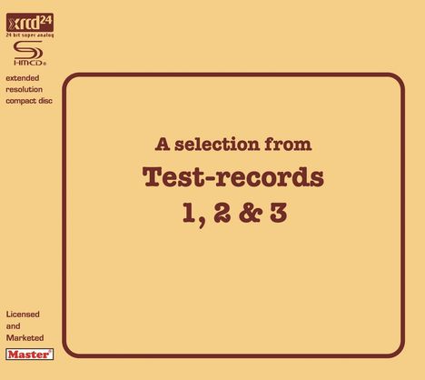 Opus 3 - A Selection From Test Records 1, 2 &amp; 3 (SHM-CD) (XRCD), XRCD