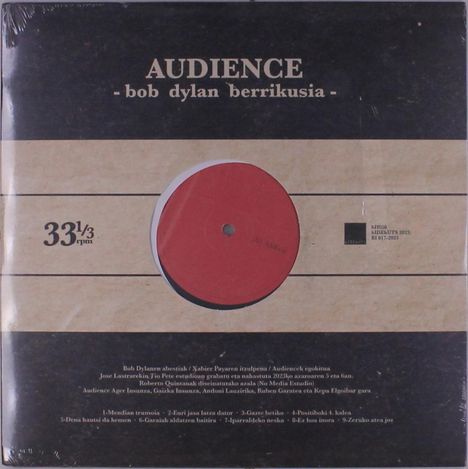 Audience: Bob Dylan Berrikusia, LP