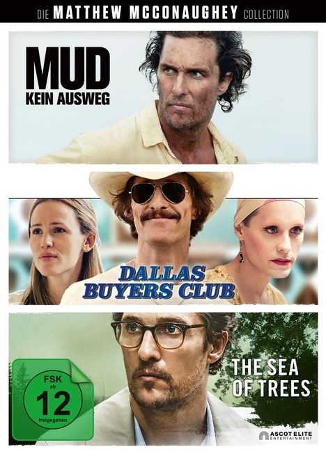 Matthew McConaughey Collection, 3 DVDs