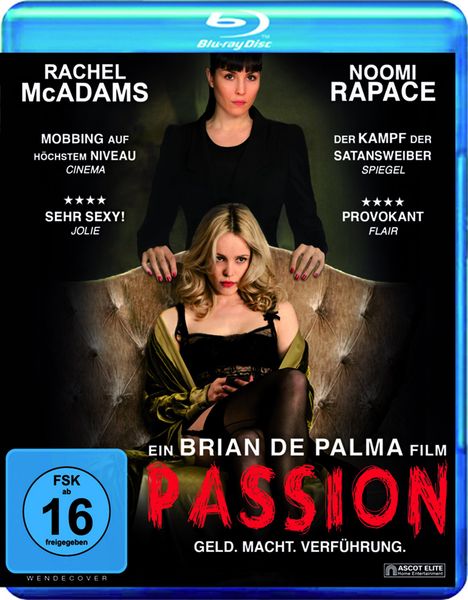 Passion (2012) (Blu-ray), Blu-ray Disc
