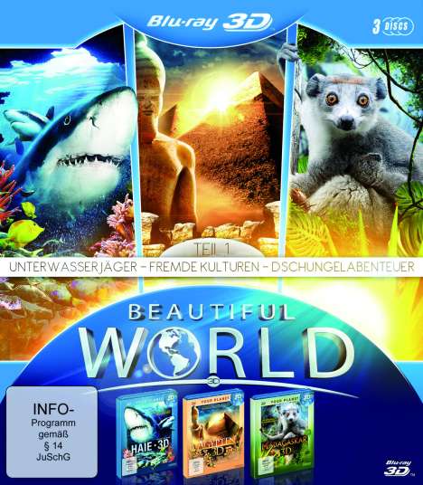 Beautiful World in 3D Vol. 1 (3D Blu-ray), 3 Blu-ray Discs