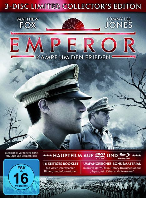 Emperor (Blu-ray &amp; DVD im Mediabook), 1 Blu-ray Disc und 2 DVDs