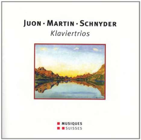Daniel Schnyder (geb. 1961): Klaviertrio, CD