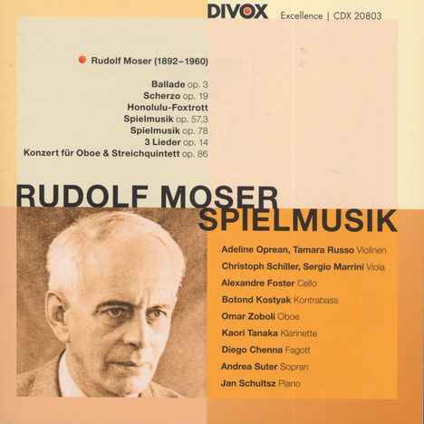 Rudolf Moser (1892-1960): Spielmusik, CD