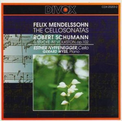 Felix Mendelssohn Bartholdy (1809-1847): Cellosonaten Nr.1 & 2, CD