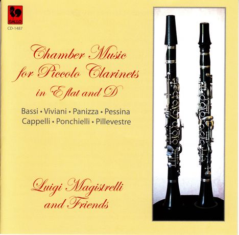 Luigi Magistrelli & Friends - Chamber Music for Piccolo Clarinets, CD