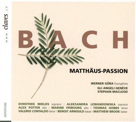 Johann Sebastian Bach (1685-1750): Matthäus-Passion BWV 244, 2 CDs