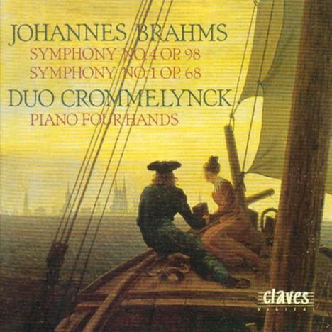 Johannes Brahms (1833-1897): Symphonien Nr. 1 &amp; 4 (für Klavier 4-händig), CD