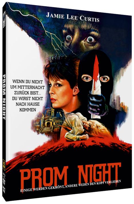 Prom Night (1980) (Ultra HD Blu-ray & Blu-ray im Mediabook), 1 Ultra HD Blu-ray, 1 Blu-ray Disc und 1 CD