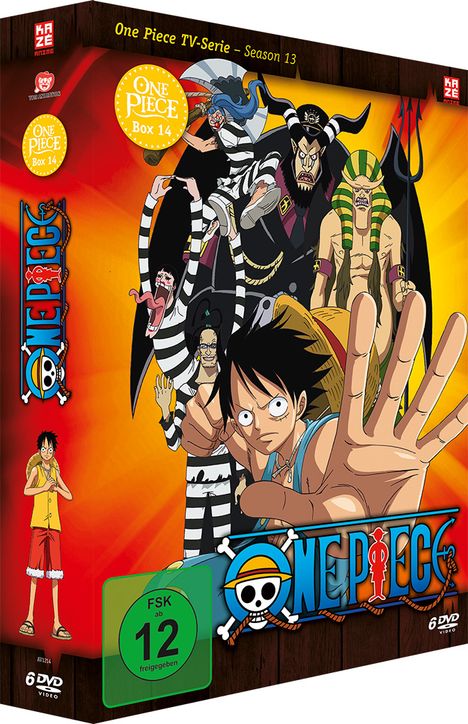 One Piece TV Serie Box 14, 6 DVDs