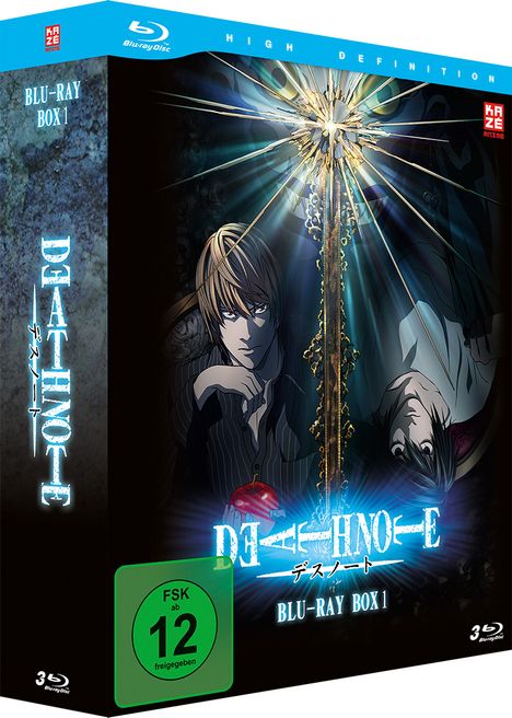 Death Note Blu-ray-Box 1 (Episode 01-18) (Blu-ray), 3 Blu-ray Discs