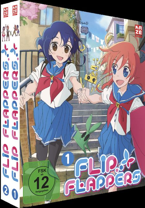 Flip Flappers Vol. 1-2 (Gesamtausgabe), 2 DVDs