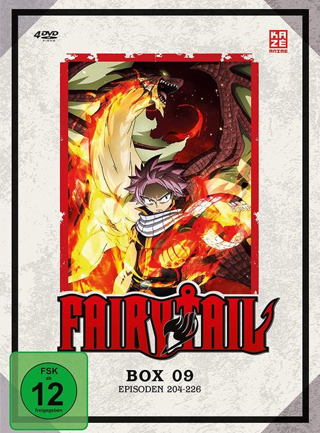 Fairy Tail Box 9, 4 DVDs