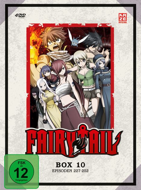 Fairy Tail Box 10, 4 DVDs