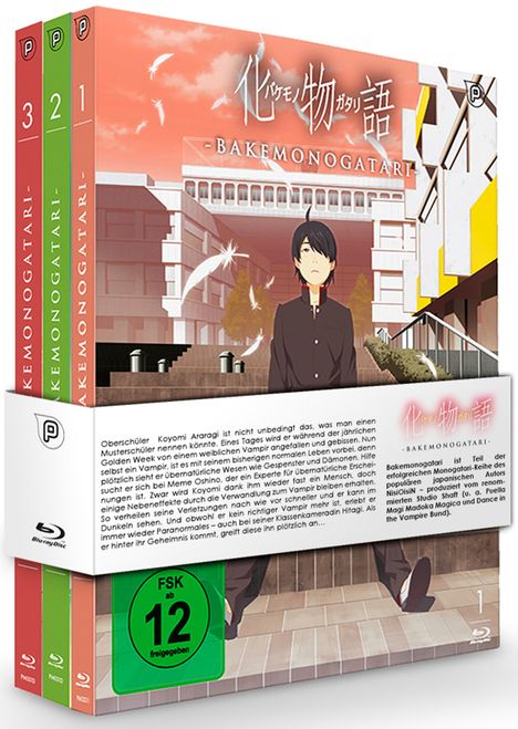 Bakemonogatari (Gesamtausgabe) (Blu-ray), 3 Blu-ray Discs