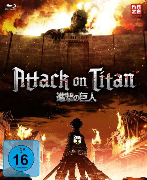 Attack on Titan Staffel 1 (Gesamtausgabe) (Blu-ray), 4 Blu-ray Discs