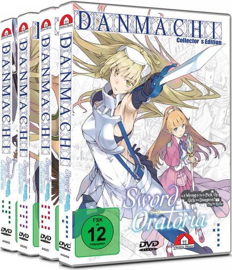 DanMachi - Sword Oratoria Vol. 1-4 (Collector’s Edition), 4 DVDs