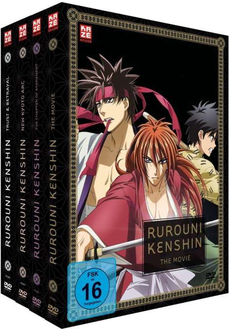 Rurouni Kenshin (Gesamtausgabe - OVA's + Movie), 5 DVDs