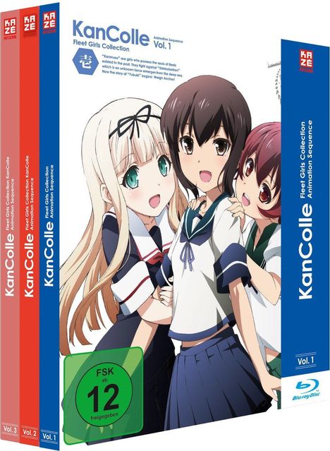 KanColle - Fleet Girls Collection (Gesamtausgabe) (Blu-ray), 3 Blu-ray Discs