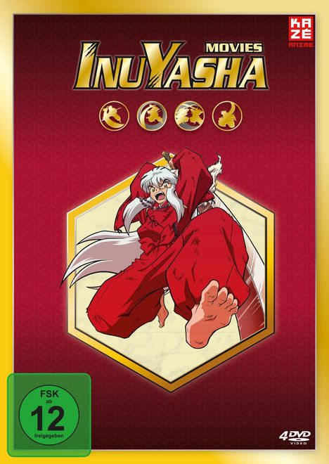 InuYasha - Movie Box, 4 DVDs