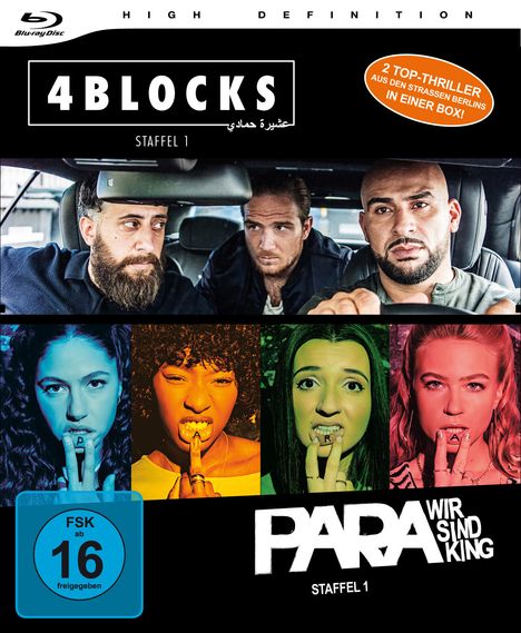 4 Blocks / Para - Wir sind King (Bundle Staffel 1) (Blu-ray), 4 Blu-ray Discs