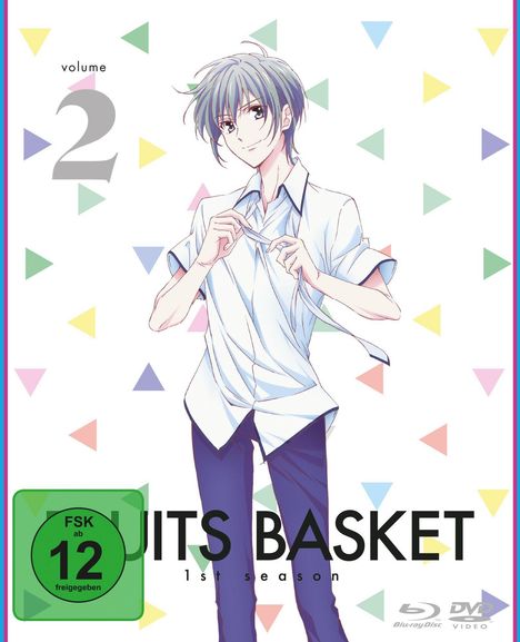 Fruits Basket Staffel 1 Vol. 2 (Blu-ray &amp; DVD im Mediabook), 1 Blu-ray Disc und 1 DVD