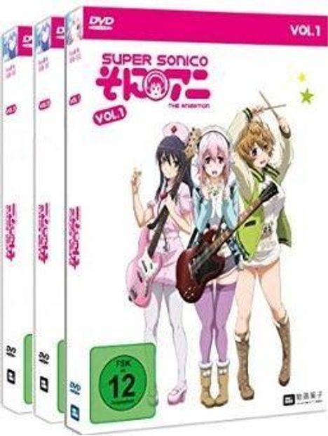 Super Sonico (Gesamtausgabe), 3 DVDs