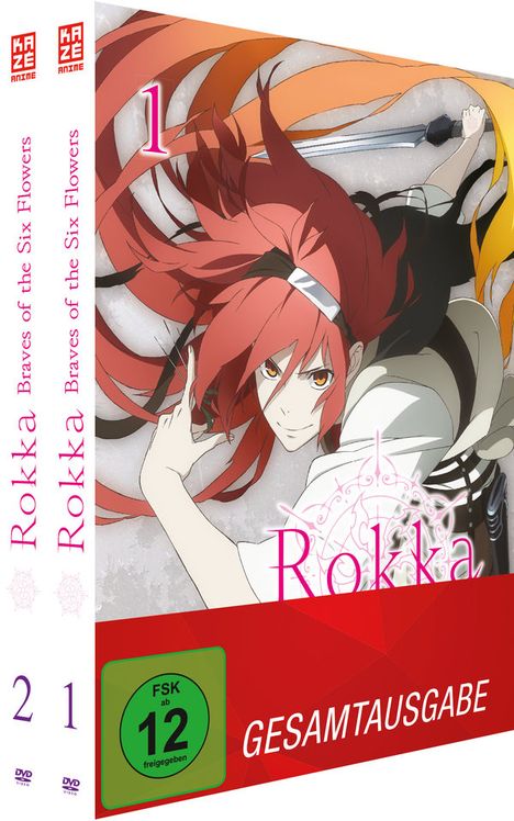 Rokka: Braves of the Six Flowers (Gesamtausgabe), 2 DVDs