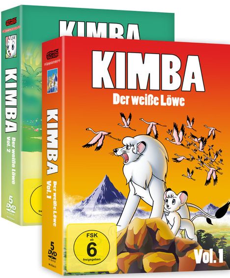 Kimba, der weiße Löwe (Gesamtausgabe), 10 DVDs