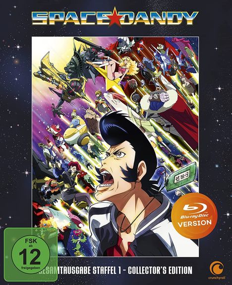Space Dandy Staffel 1 (Gesamtausgabe) (Limited Collector's Edition) (Blu-ray), 4 Blu-ray Discs