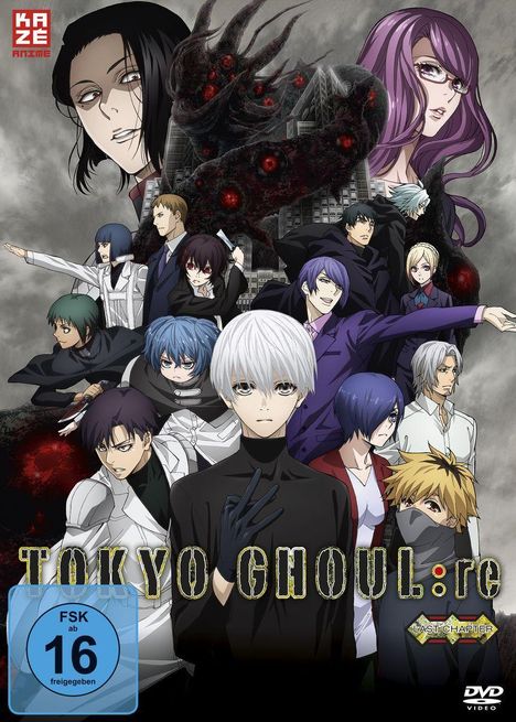 Tokyo Ghoul:re Staffel 3 Vol. 2 (Gesamtausgabe im Sammelschuber), 4 DVDs