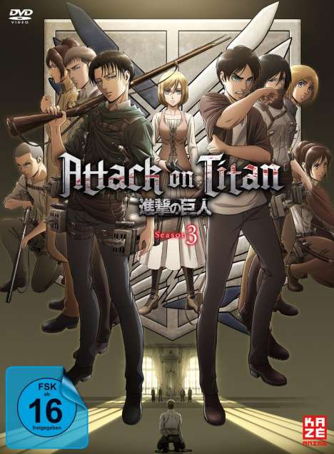 Attack on Titan Staffel 3 (Gesamtausgabe), 2 DVDs