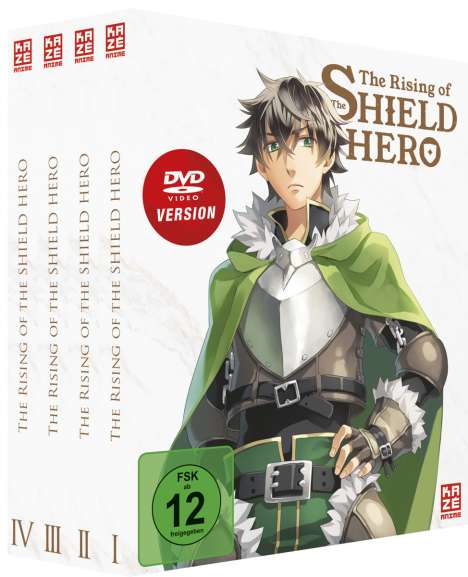 The Rising of the Shield Hero Staffel 1 (Gesamtausgabe), 4 DVDs