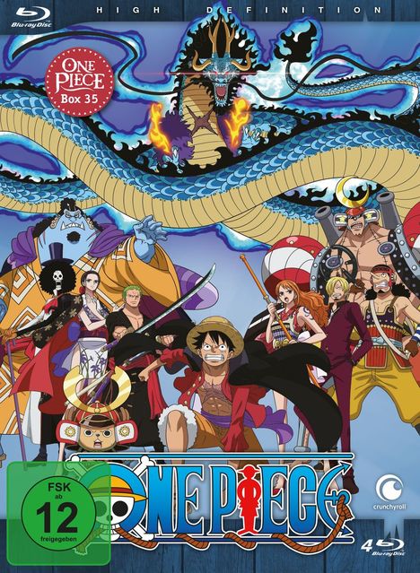 One Piece TV-Serie Box 35 (Blu-ray), 4 Blu-ray Discs