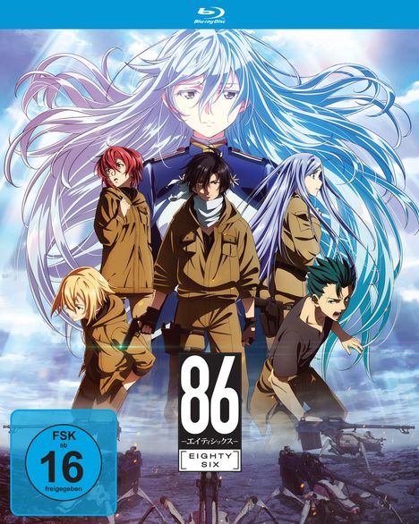 86: Eighty Six Staffel 1 (Gesamtausgabe) (Blu-ray), 4 Blu-ray Discs und 1 DVD