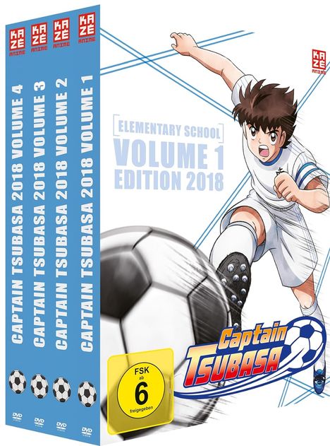 Captain Tsubasa 2018 (Gesamtausgabe), 8 DVDs